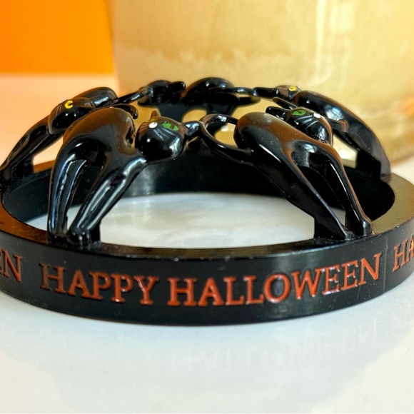Yankee Candle Illuma-Lid Jar Candle Accessory ~ Halloween Black Cat ~ NEW - Picture 5 of 8